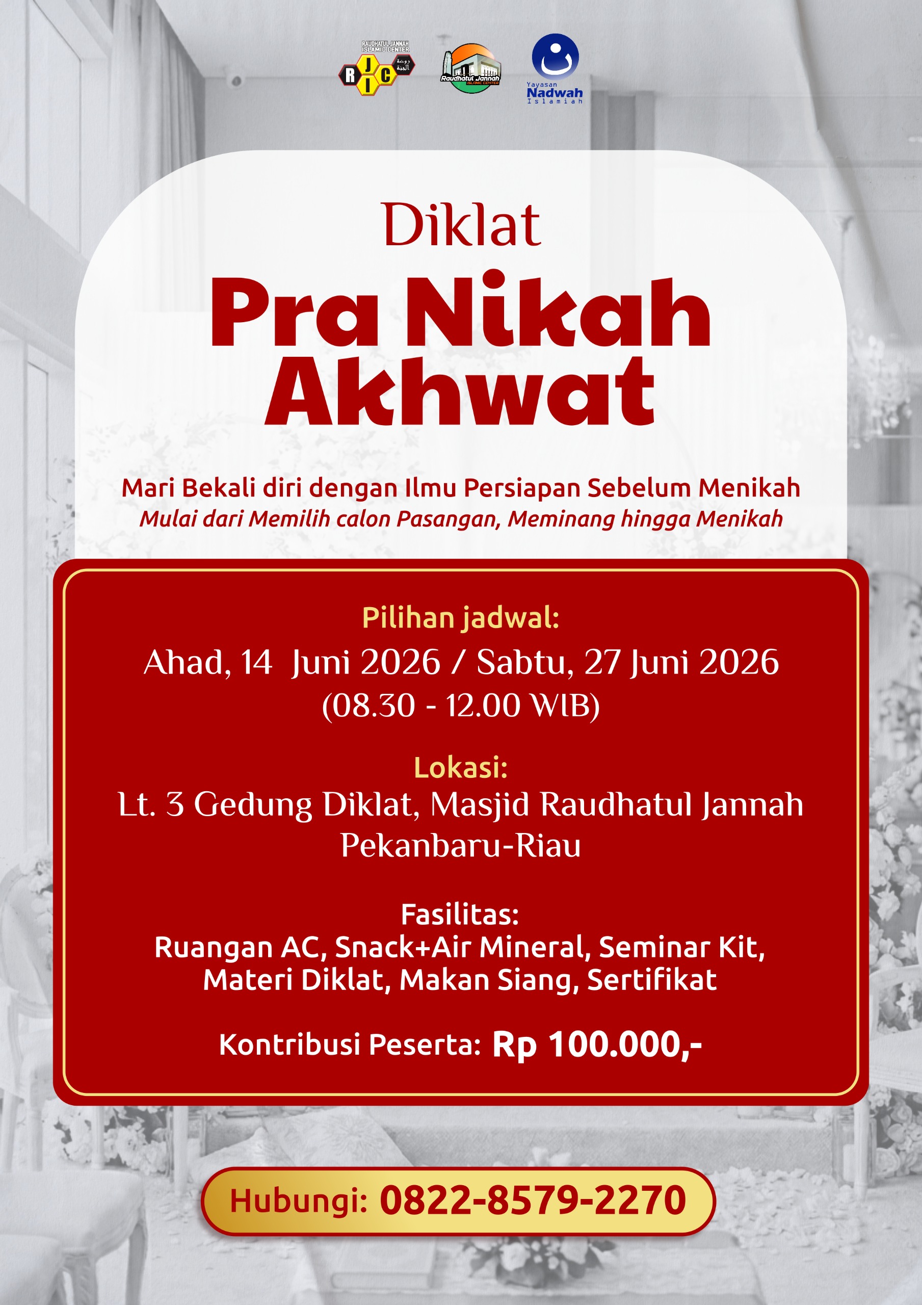 Diklat Pra Nikah Akhawat Juni 2026